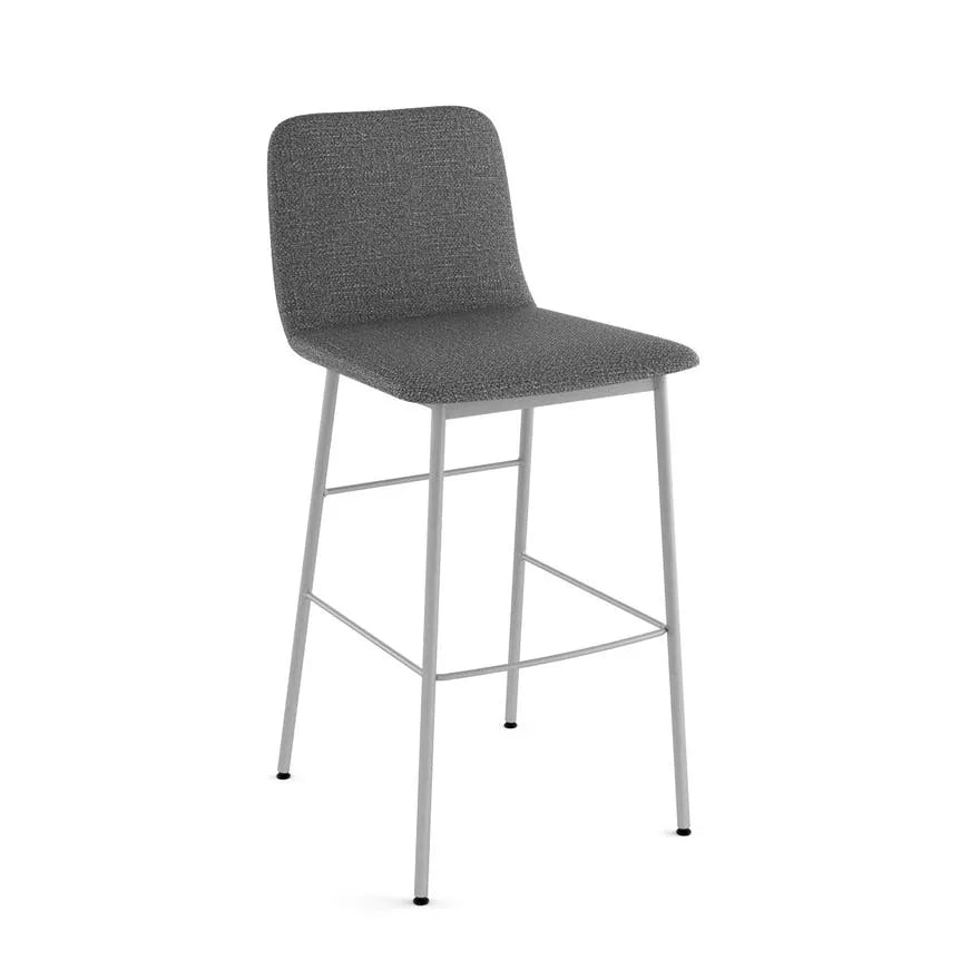 Outback Stationary Stool with Upholstered Seat and Backrest by Amisco 40336