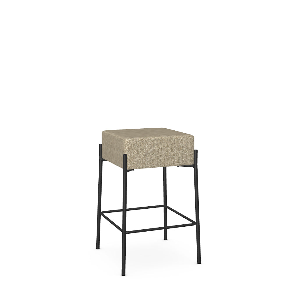Otis - Non Swivel Stool with Upholstered Seat by Amisco - 40347 - Stools Canada