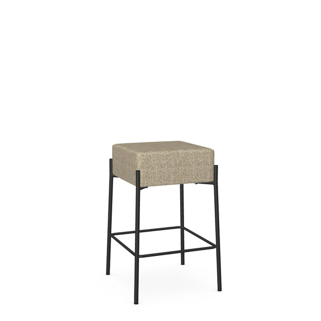 Otis - Non Swivel Stool with Upholstered Seat by Amisco - 40347 - Stools Canada