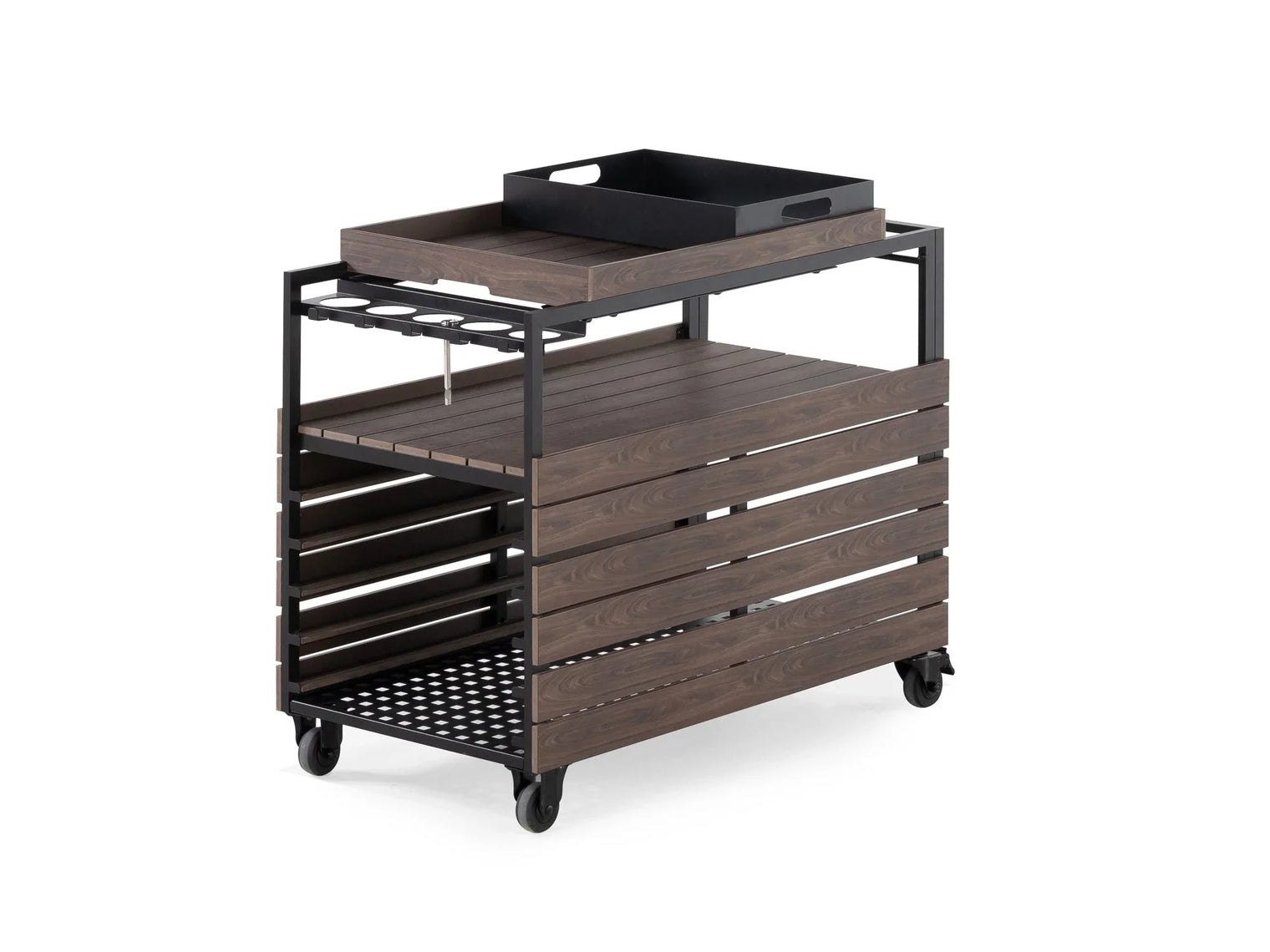 Transformer Outdoor Bar Cart - Panel Storage