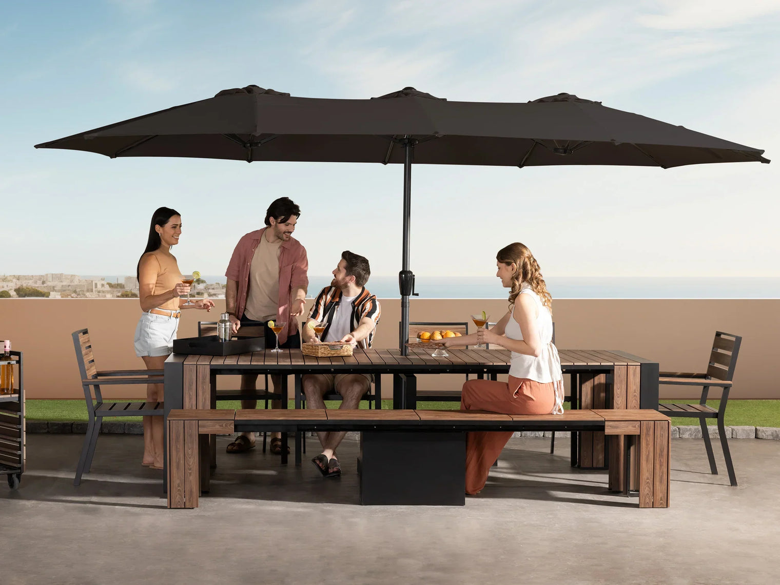 Transformer Outdoor Patio Umbrella