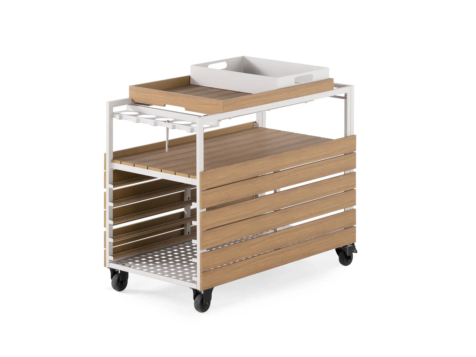 Transformer Outdoor Bar Cart - Panel Storage