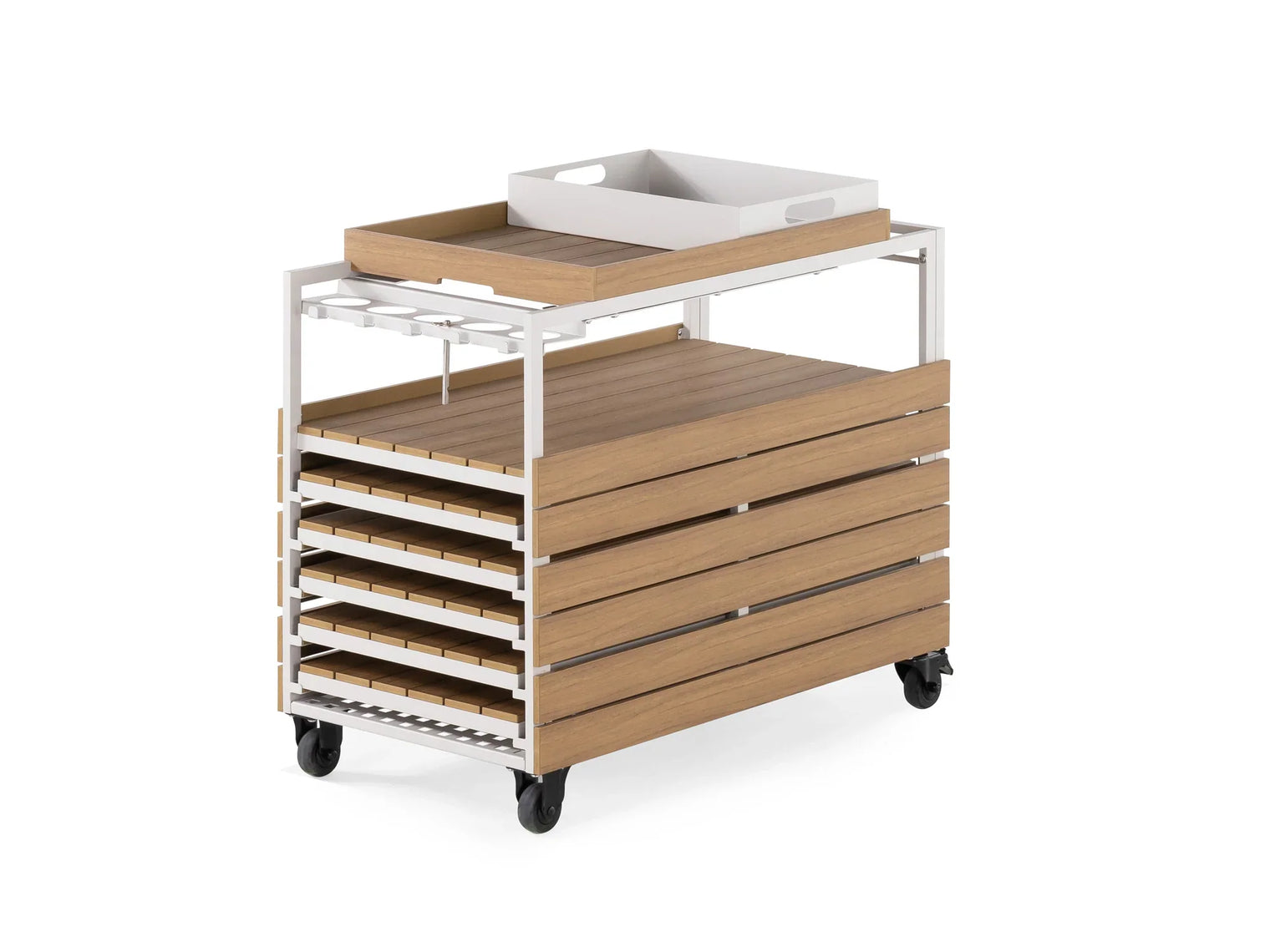 Transformer Outdoor Bar Cart - Panel Storage