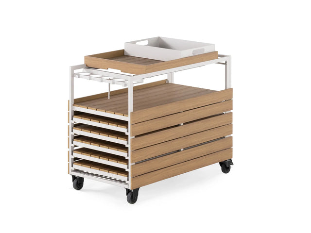 Transformer Outdoor Bar Cart - Panel Storage
