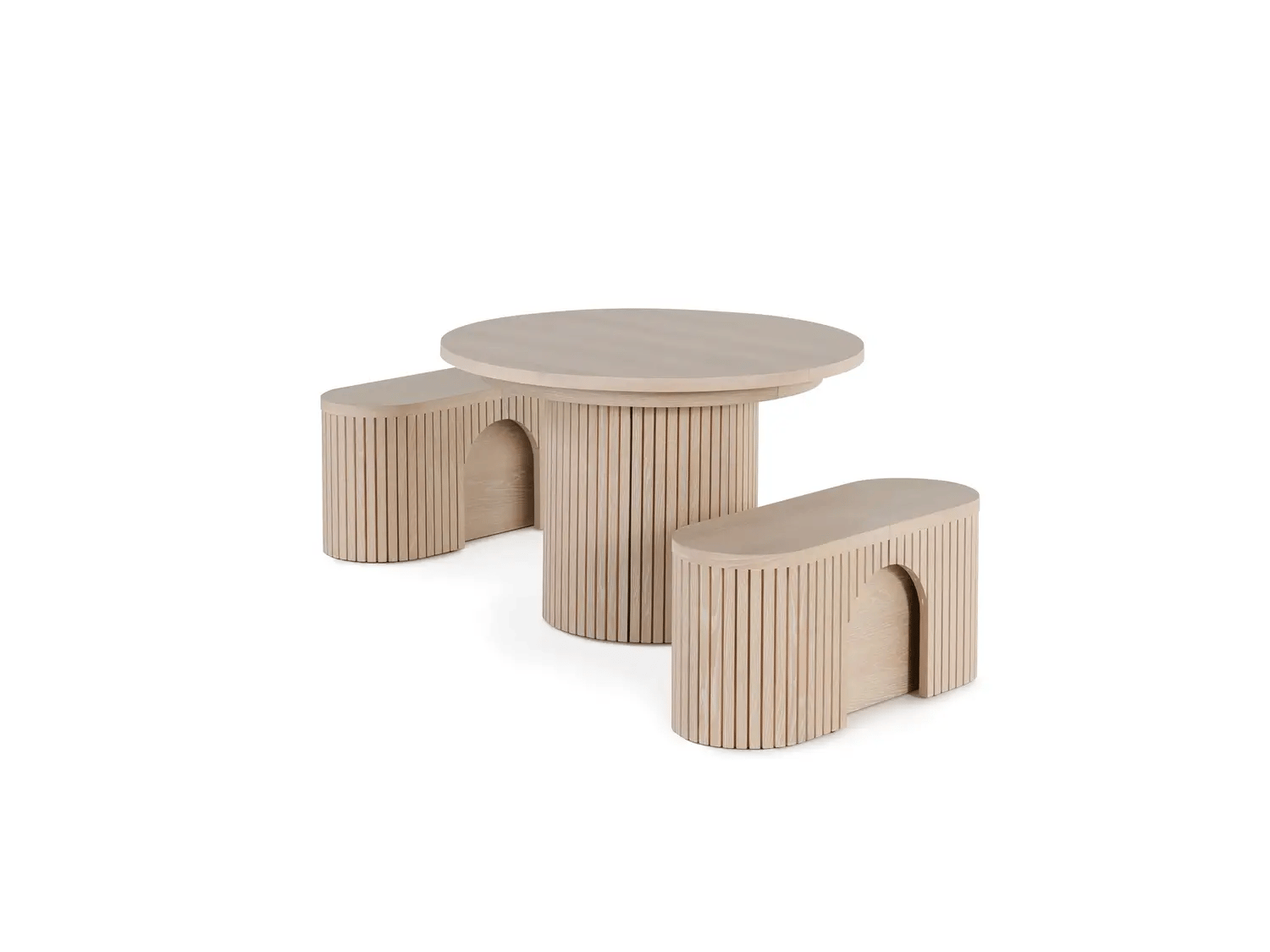 Transformer Round Dining Set - The Gathering | Table, 2x Transformer Round Bench