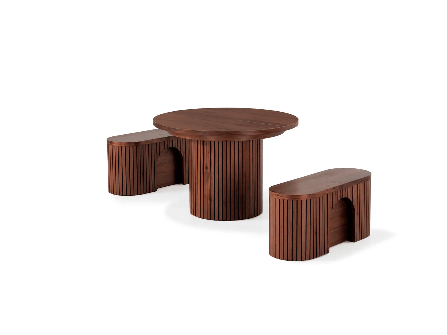 Transformer Round Dining Set - The Gathering | Table, 2x Transformer Round Bench