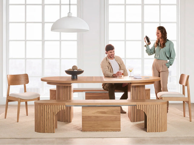 Transformer Round Dining Set - The Gathering | Table, 2x Transformer Round Bench