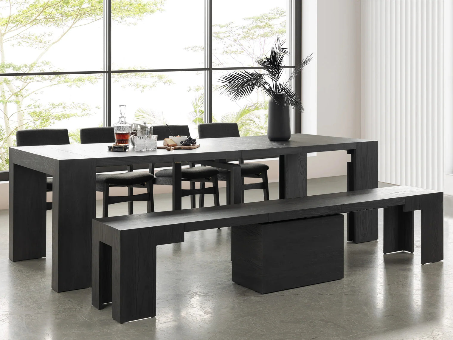 Transformer Dining Set Table and Bench - The Practical Black Friday Special
