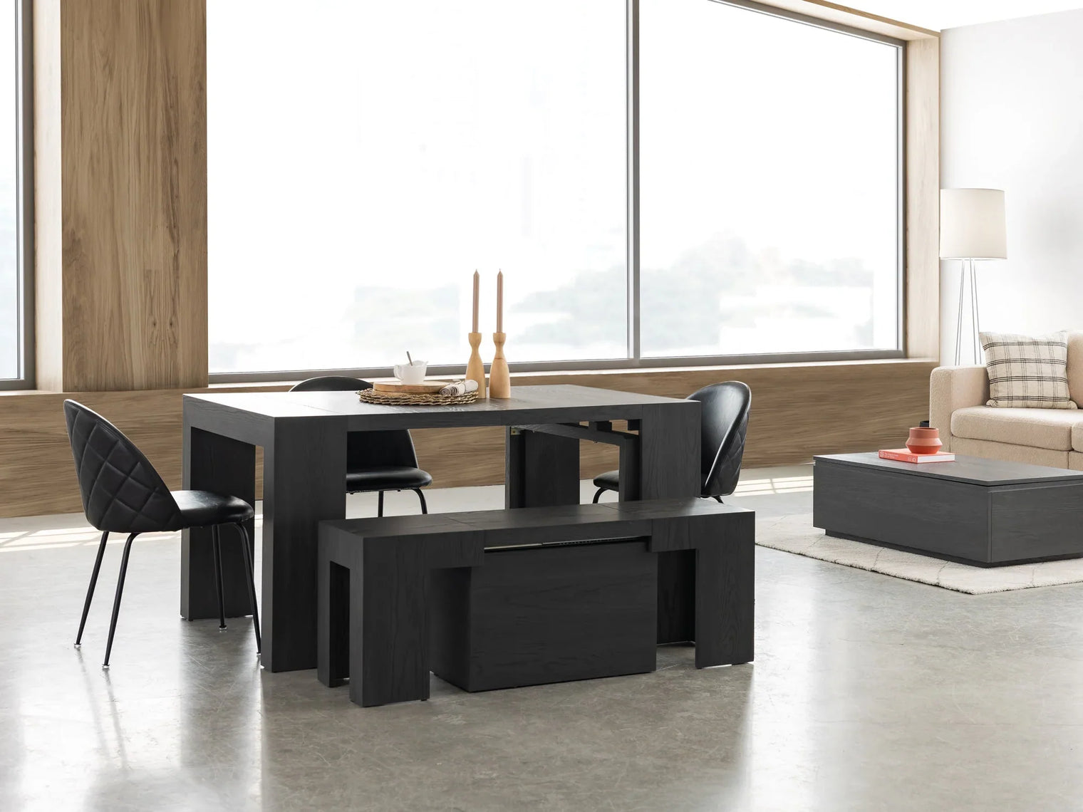 Transformer Dining Set Table and Bench - The Practical Black Friday Special