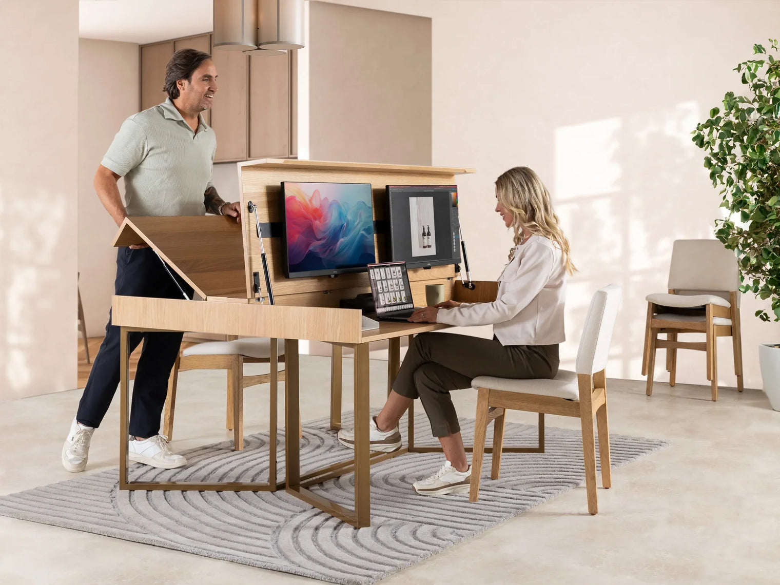 Transformer Table to Desk Double - The Savouring