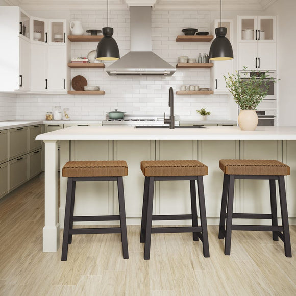 Tyler - Non Swivel Stool with Danish Cord Seat by Amisco - 40045 - Stools Canada