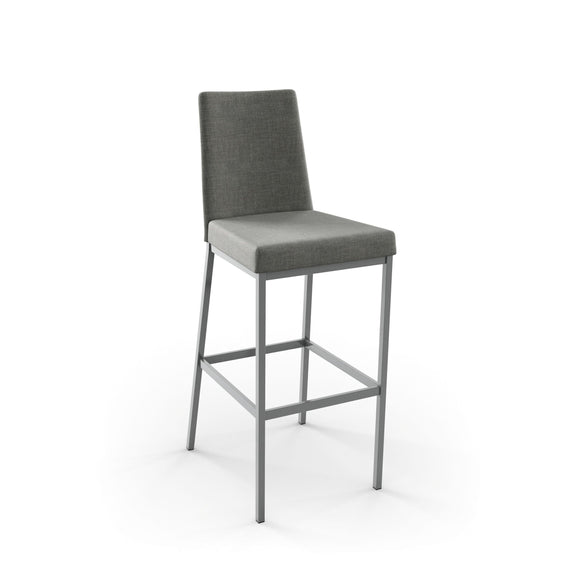Linea - Stationary Stool with Upholstered Seat and Backrest by Amisco – 40320 - Stools Canada