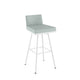 Linea Low Back - Swivel Stool with Upholstered Seat and Backrest by Amisco 41321 - Stools Canada