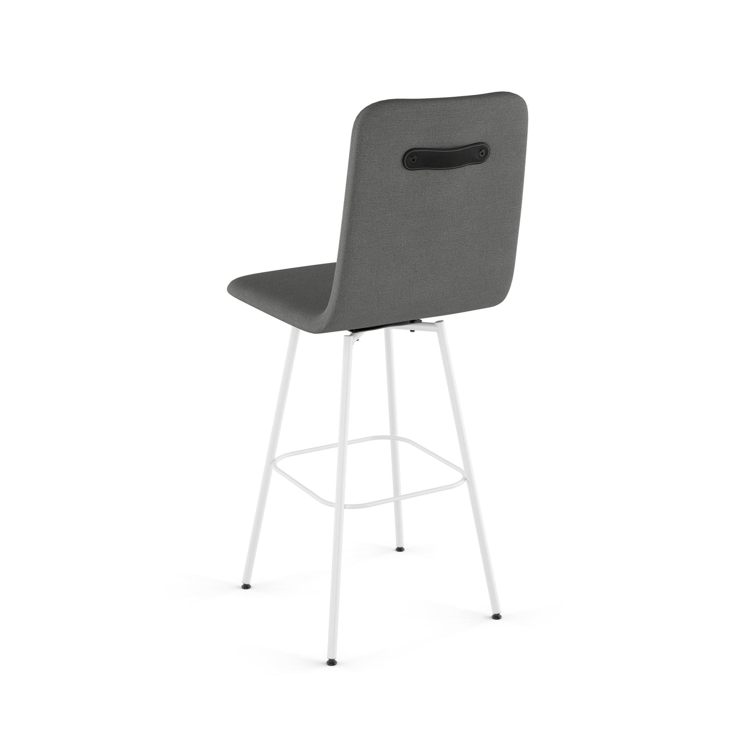 Bray - Swivel Stool with Upholstered Seat and Backrest by Amisco - 41333 - Stools Canada