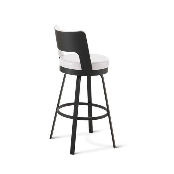 Brock - Swivel Stool with Upholstered Seat and Backrest by Amisco - 41435 - Stools Canada