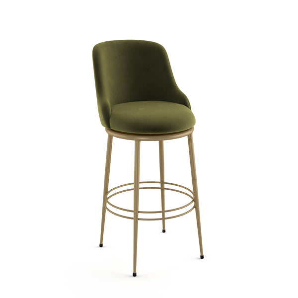 Glenn Swivel Stool with Upholstered Seat and Back by Amisco 41597 - Stools Canada