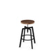 Architect - Adjustable Backless Screw Stool with Distressed Wood Seat by Amisco - 42563 - Stools Canada