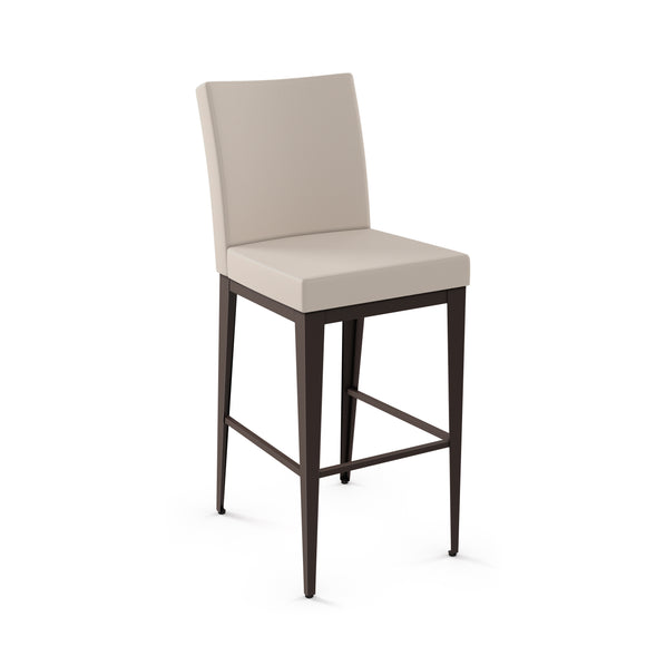 Pablo - Stationary Stool with Upholstered Seat and Backrest by Amisco - 45304 - Stools Canada