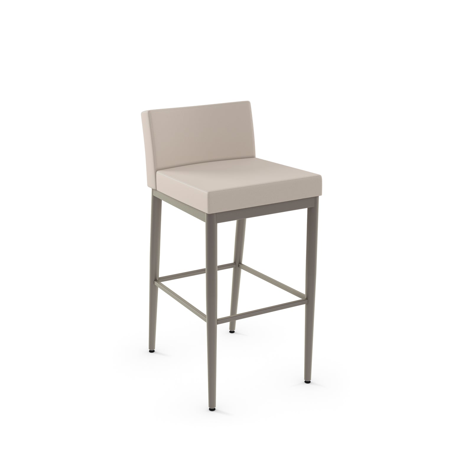 Hanson - Stationary Stool with Upholstered Seat and Backrest by Amisco - 45409 - Stools Canada