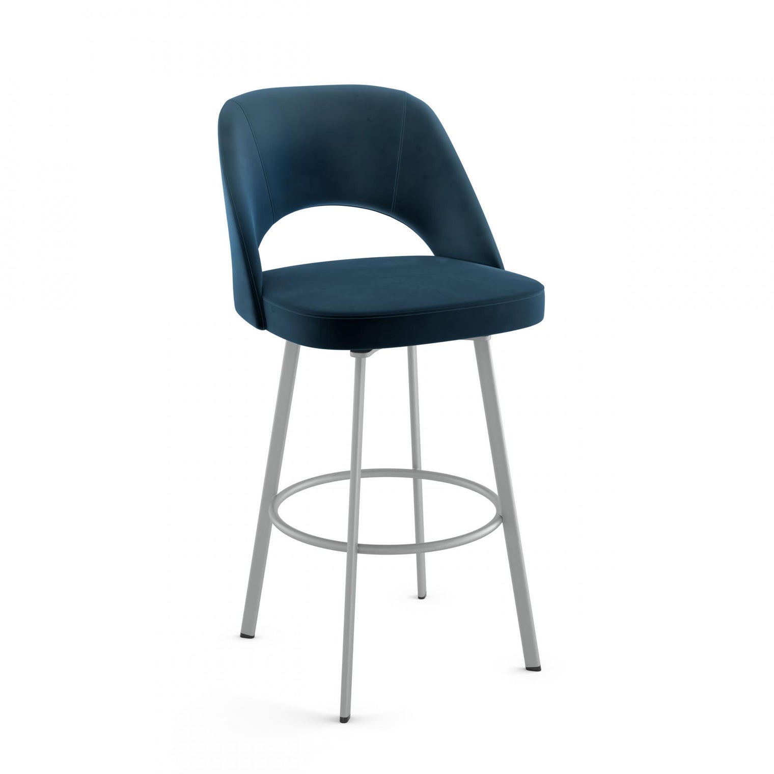 Scarlett Swivel Stool with Upholstered Seat and Back by Amisco 41344 - Stools Canada