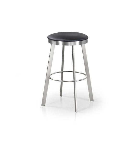 Ally - Backless Swivel Stool with Upholstered Seat by Trica - Stools Canada