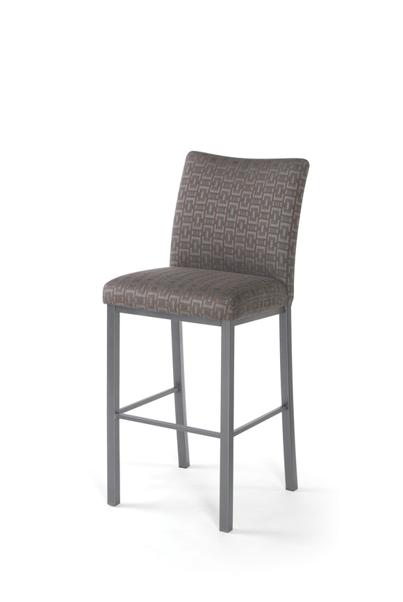 Biscaro - Stationary Stool with Upholstered Seat and Backrest by Trica - Stools Canada