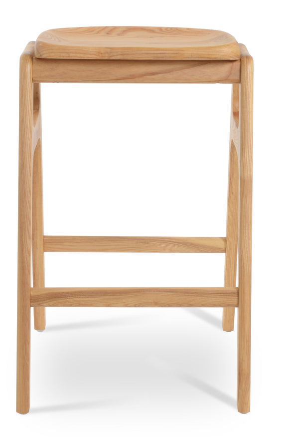 Nelson - Wood Stools with Natural Finished Wood Seat and Base by BNT sohoConcept - Stools Canada