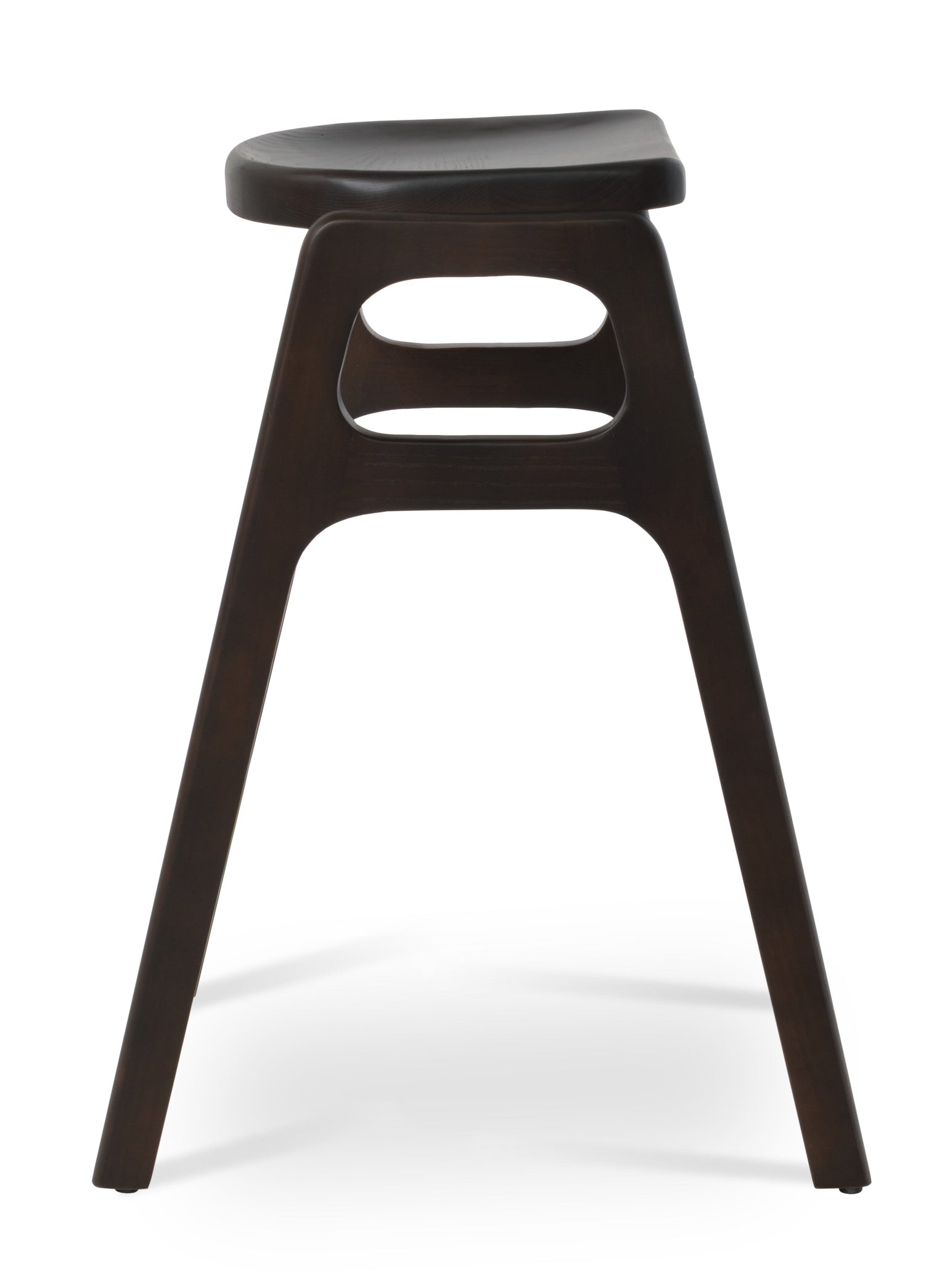 Nelson - Wood Stools with Walnut Finished Wood Seat and Base by BNT sohoConcept - Stools Canada