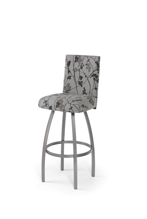 Nicholas - Swivel Stool with Upholstered Seat and Backrest by Trica - Stools Canada