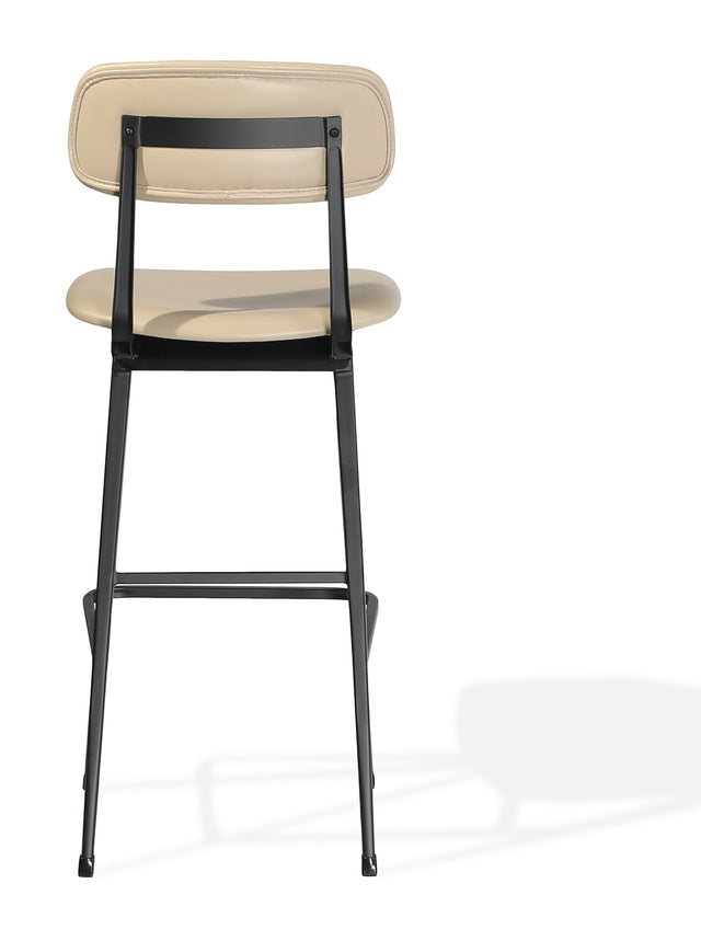 Perla - Stool with Wheat PPM Seat and Black Powdered Metal Base by BNT sohoConcept - Stools Canada