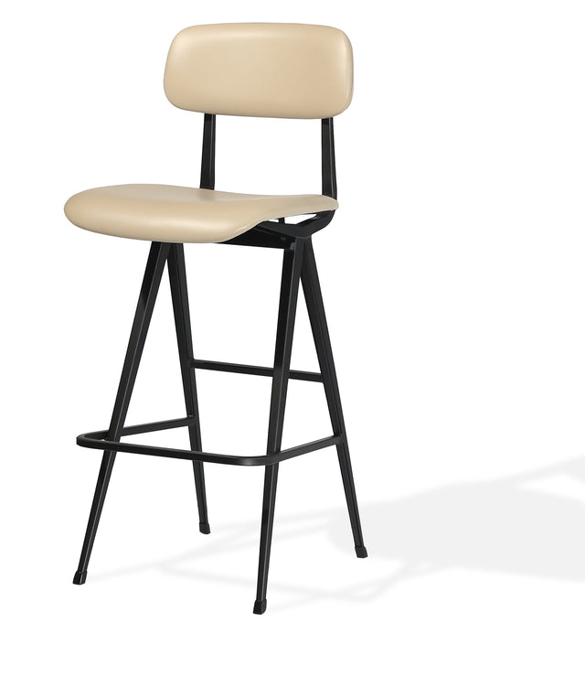 Perla - Stool with Wheat PPM Seat and Black Powdered Metal Base by BNT sohoConcept - Stools Canada