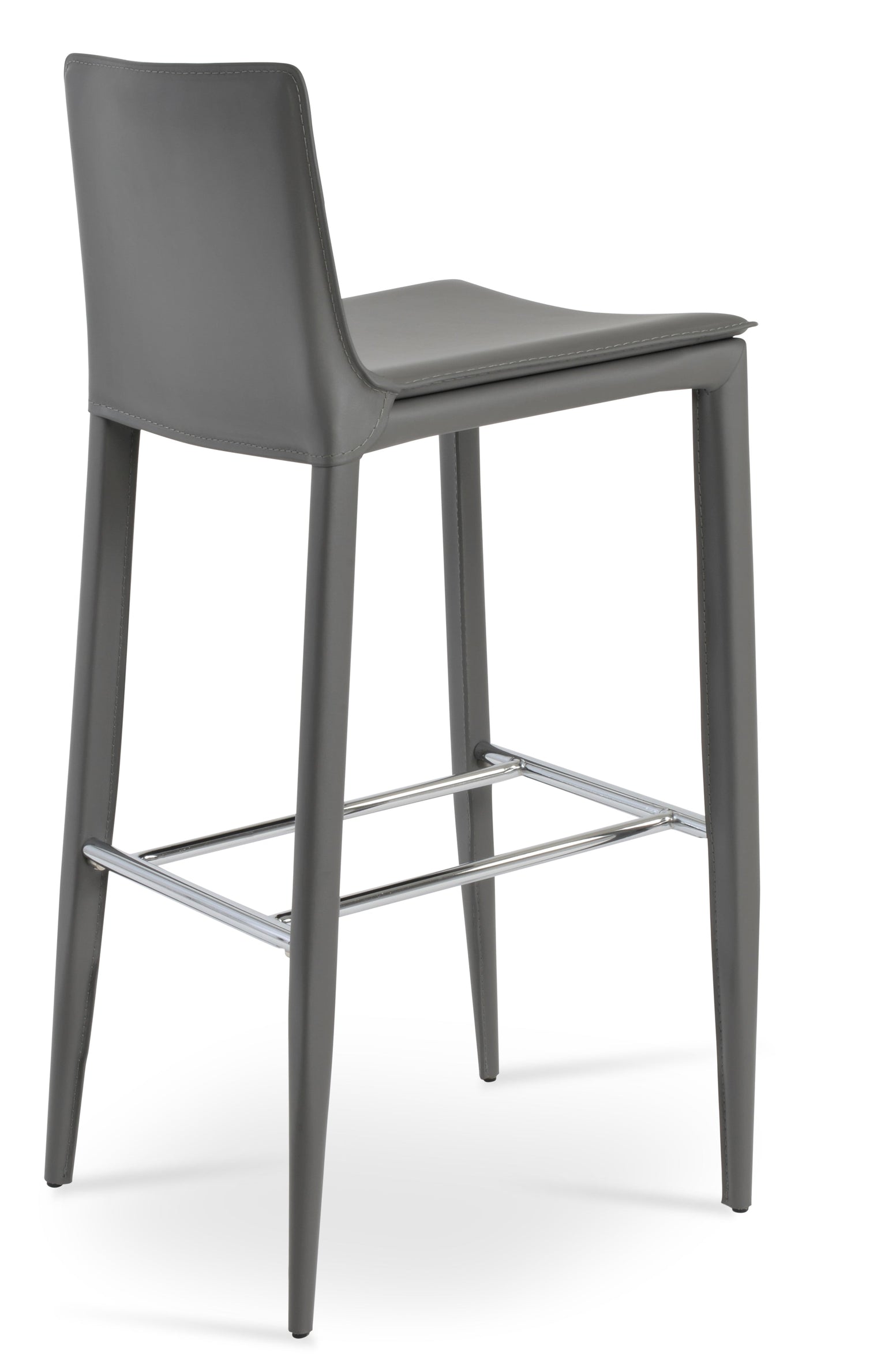 Tiffany - Grey Bonded Leather Seat and Grey Steel Tube Base by BNT sohoConcept - Stools Canada