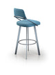 Wish - Swivel Stool with Upholstered Seat and Backrest by Trica - Stools Canada