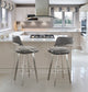 Wish - Swivel Stool with Upholstered Seat and Backrest by Trica - Stools Canada