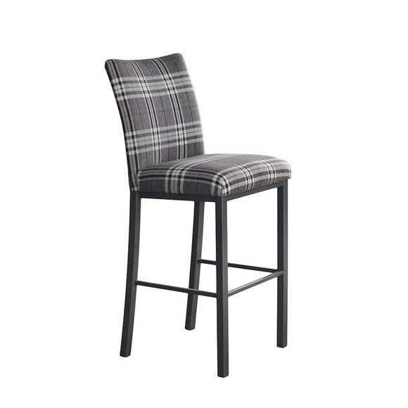 Biscaro - Stationary Stool with Upholstered Seat and Backrest by Trica - Stools Canada