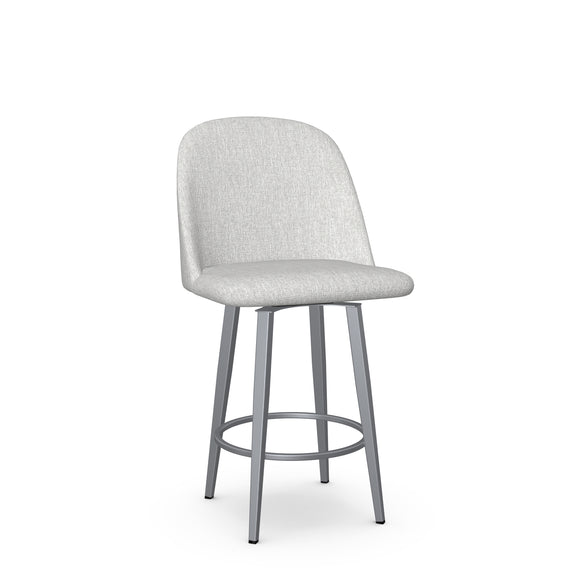 Zahra – Swivel Stool with Upholstered Seat and Backrest by Amisco – 41334 - Stools Canada
