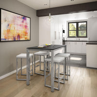 Aaron Stationary Backless Stool with Upholstered Seat by Amisco - 40039 - Stools Canada