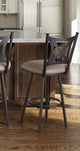 Aramis - Swivel Stool with Upholstered Seat by Trica - Stools Canada