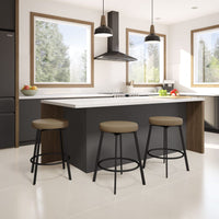 Skyla - Swivel Stool with Upholstered Seat by Amisco - 42344 - Stools Canada