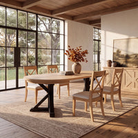 Gather Dining Set: Round Table + 4 Chairs