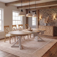 Gather Dining Set: Round Table + 4 Chairs