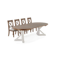 Gather Dining Set: Round Table + 4 Chairs