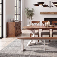 Gather Extendable Curved-End Bench