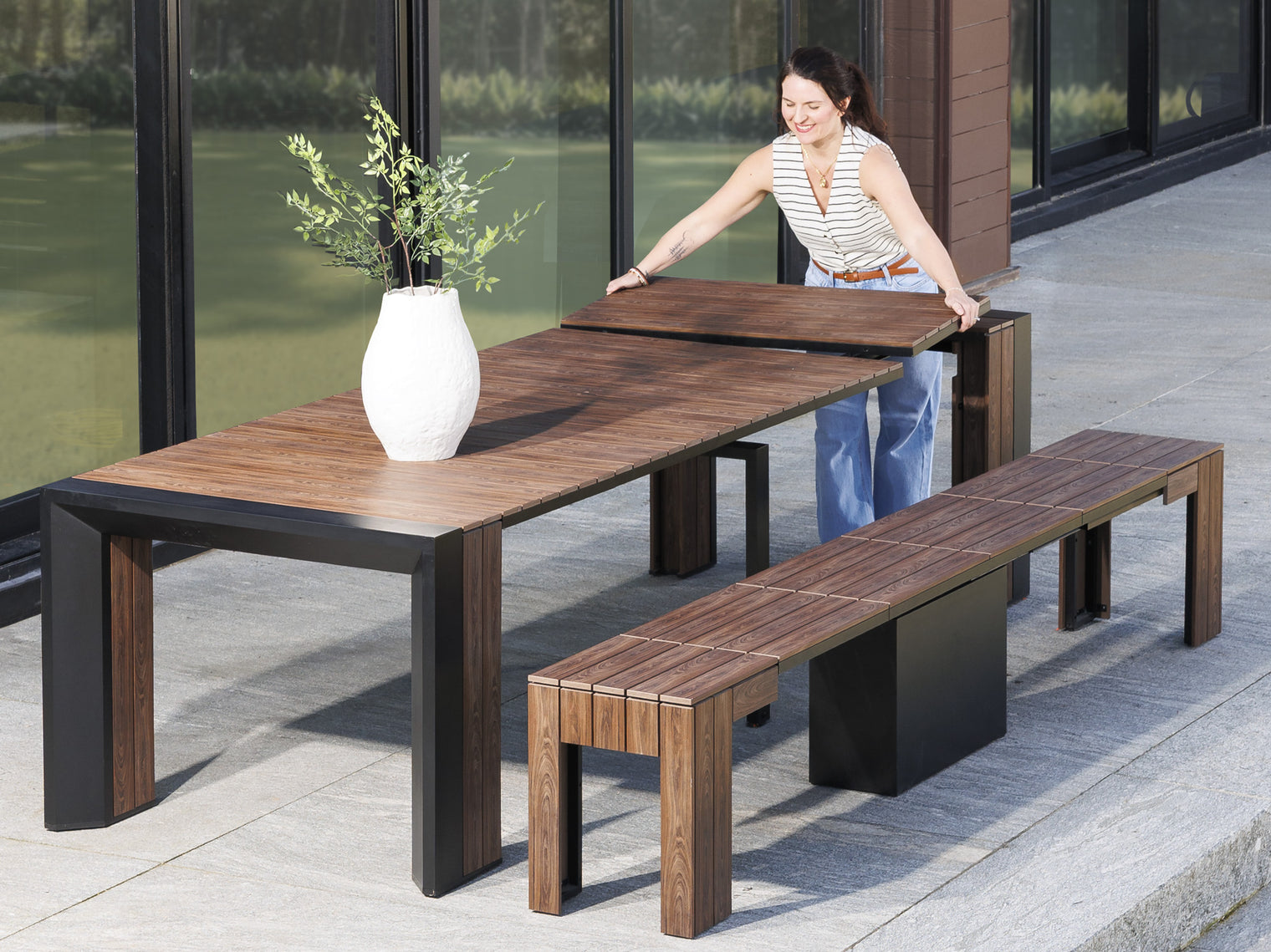 Transformer Outdoor Dining Set - The Practical | Table, Transformer Bench