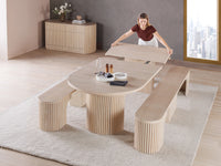 Transformer Round Dining Set - The Gathering | Table, 2x Transformer Round Bench