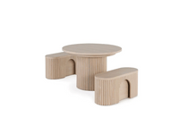 Transformer Round Dining Set - The Gathering | Table, 2x Transformer Round Bench