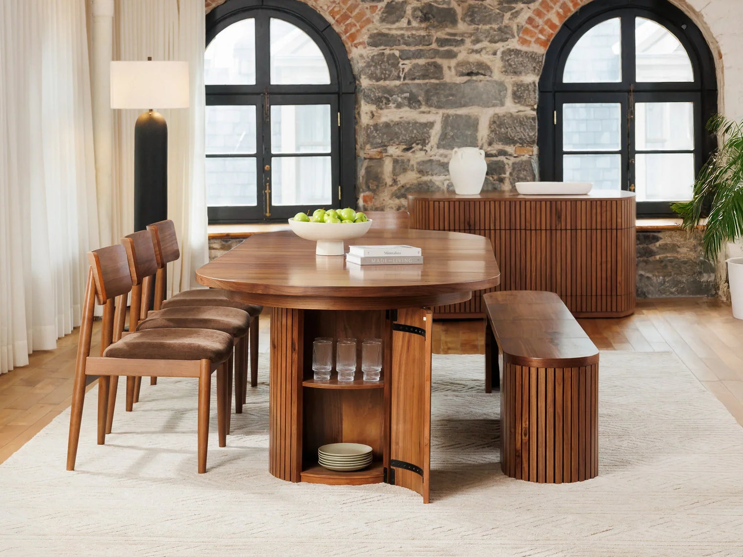 Transformer Round Dining Set - The Family | Table, 4x Transformer Round Chairs