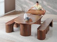 Transformer Round Dining Set - The Gathering | Table, 2x Transformer Round Bench