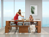 Transformer Dining Set - The Host | Table, 4x Chairs & Bench
