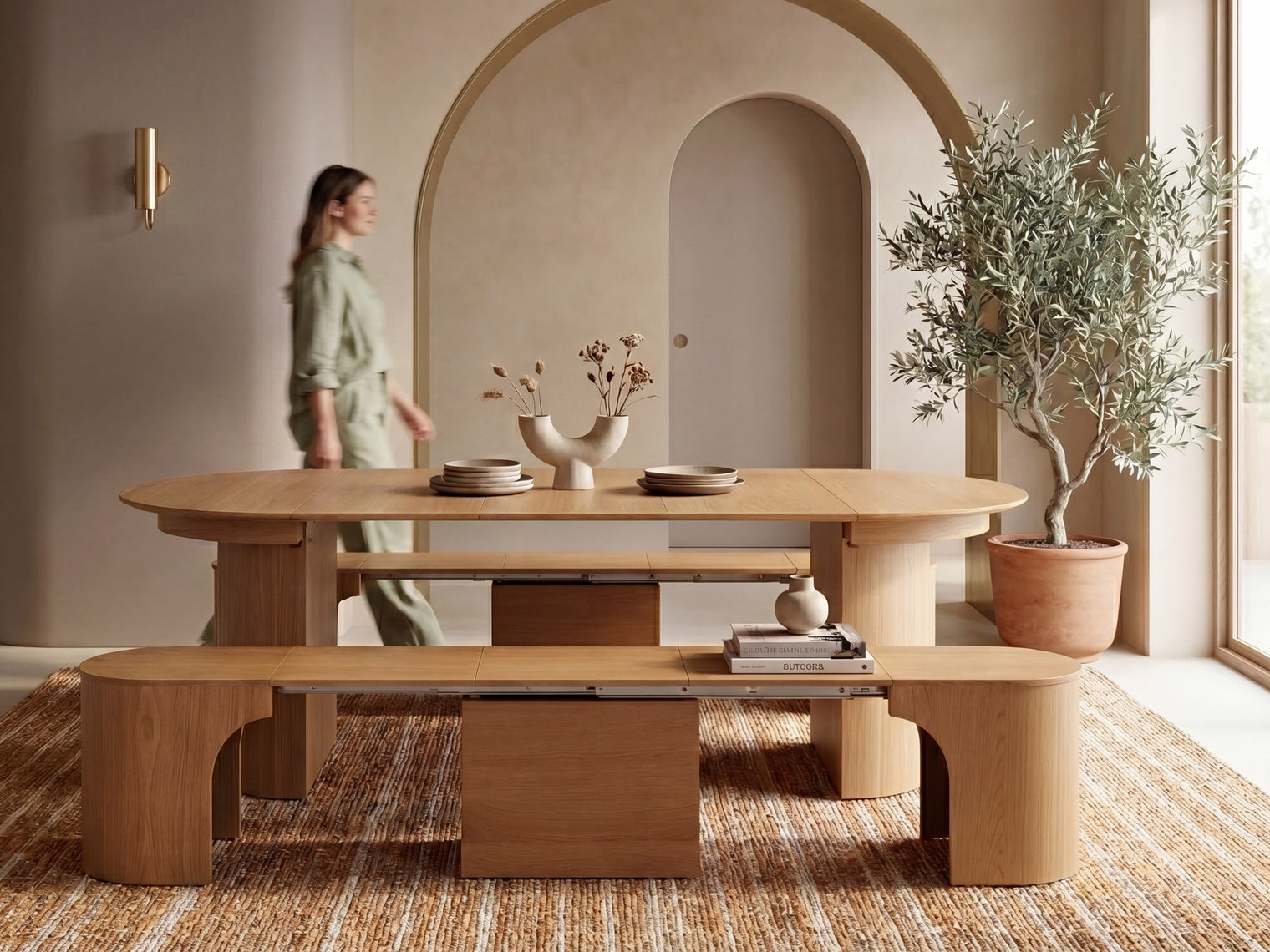 Transformer Eclipse Round Dining Table Set- "The Gathering"